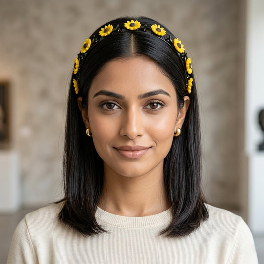 floral hair band accessory