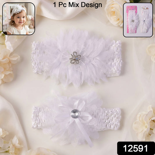 soft floral baby headband