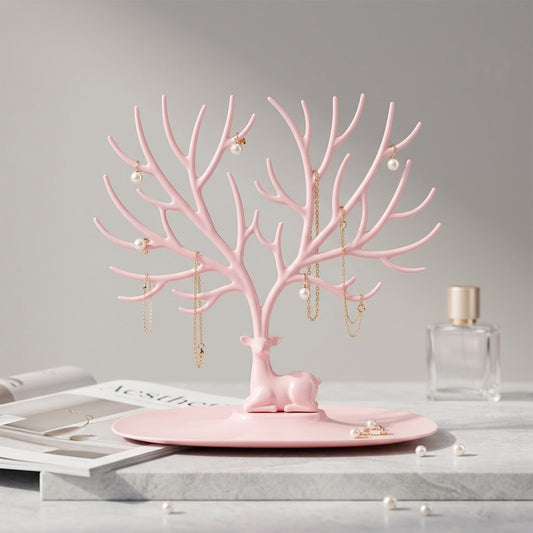 Small deer jewellery stand front view India